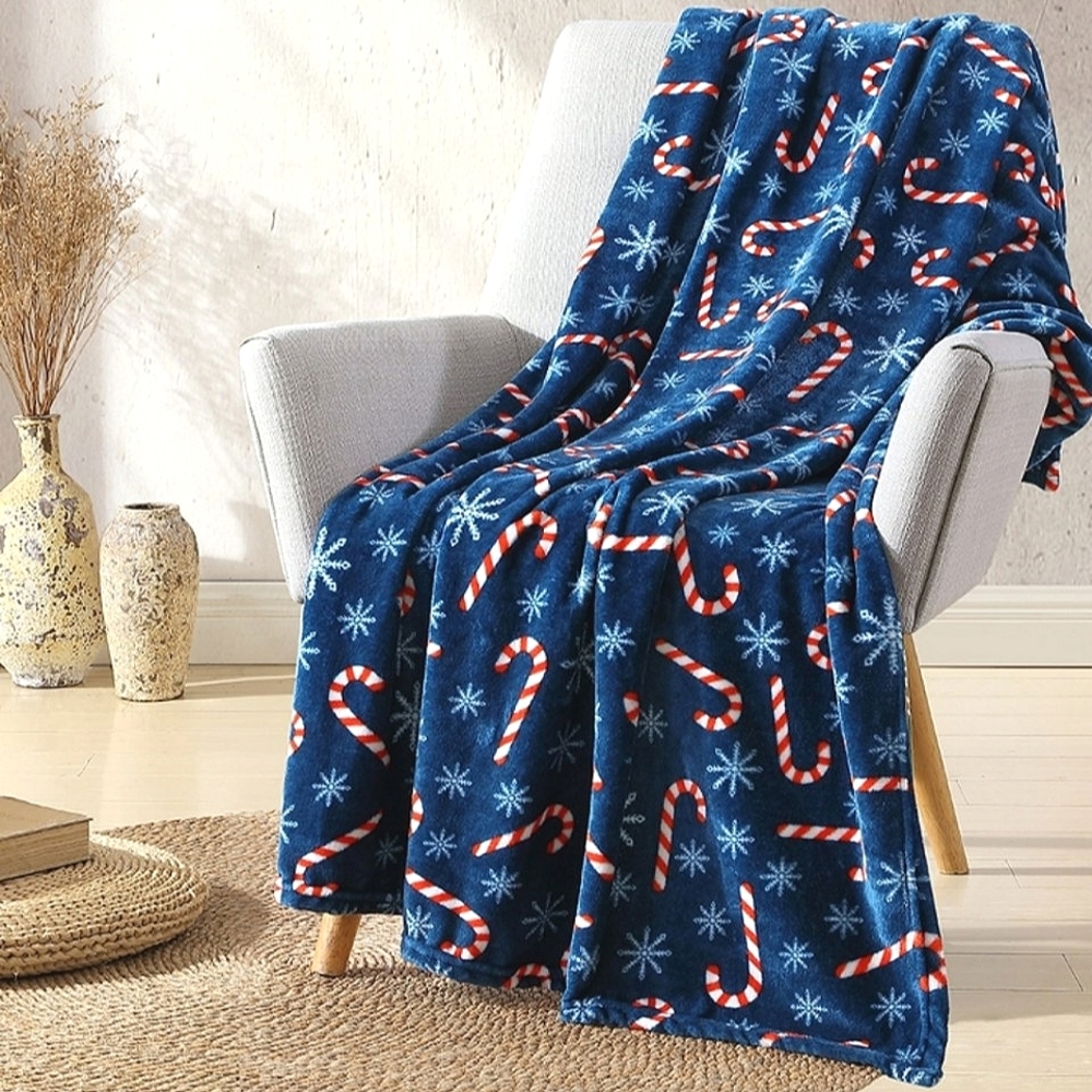 Candy Cane throw blanket